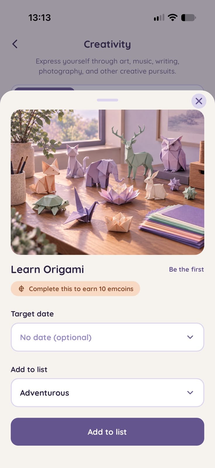 evermore item page screen